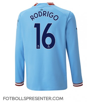 Manchester City Rodri Hernandez #16 Hemma Matchtröja 2022-23 Långärmad
